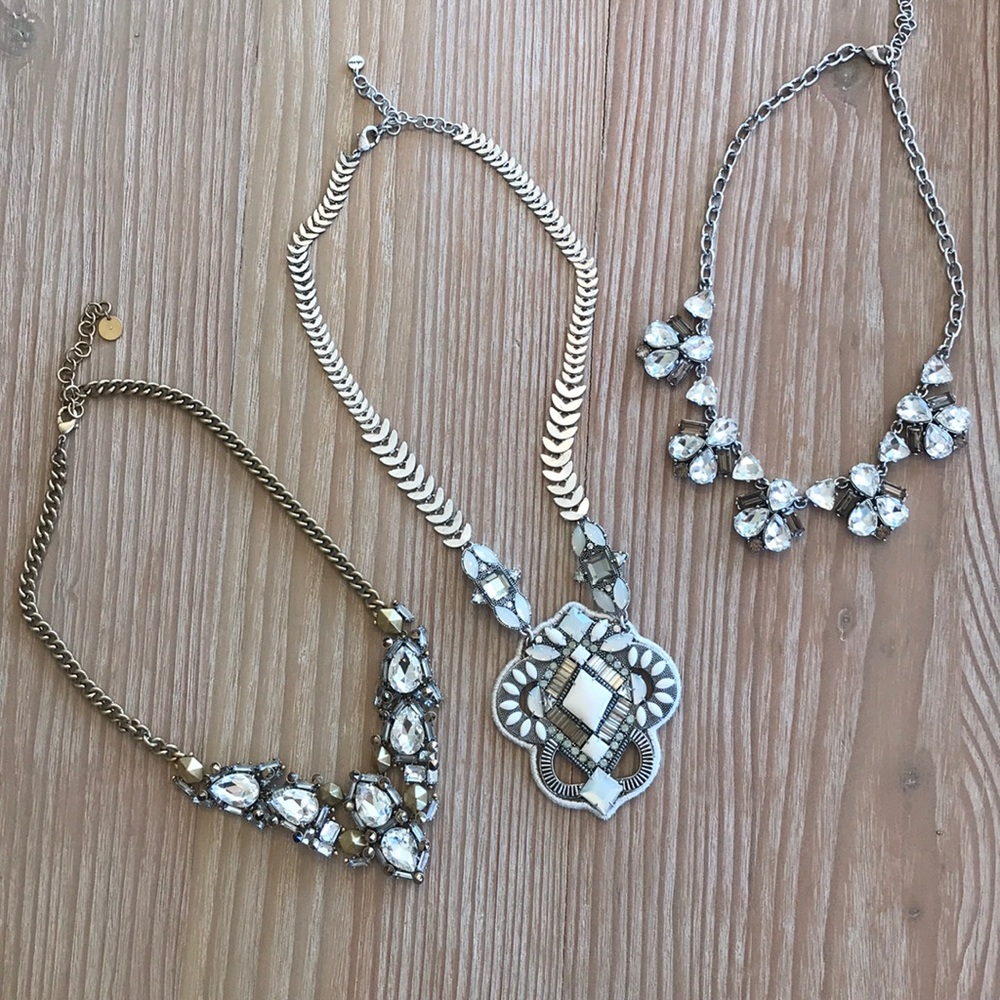 Lot of 3 Stella & Dot statement necklaces